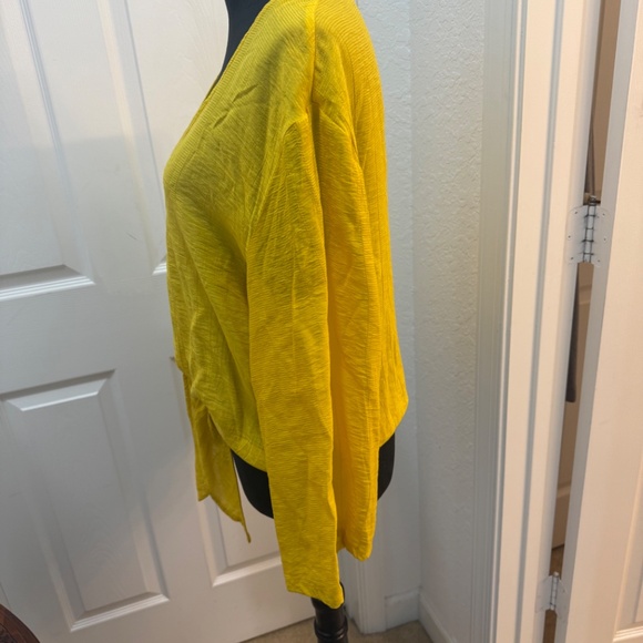 💛 Mango Oversized V-Neck Blouse – Size 6 - Picture 9 of 9